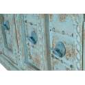 Aparador 4 Puertas Madera Mango Talladas azul Desgastado Azougue