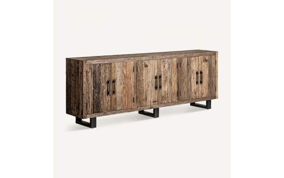 Aparador 6 Puertas Madera Reciclada Rustica Serie Carrik