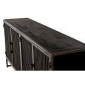 Aparador 4 Puertas Mediano Madera Metal Estilo Industrial Addari