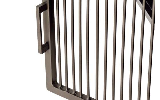 Aparador 4 Puertas Mediano Madera Metal Estilo Industrial Addari