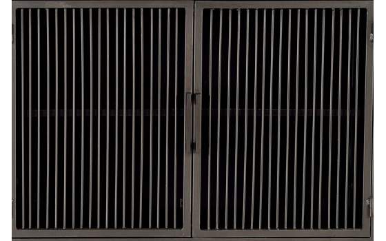 Aparador 4 Puertas Mediano Madera Metal Estilo Industrial Addari