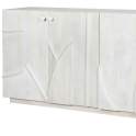 Aparador 4 Puertas Moderno Madera Mango Blanca Serie Musin