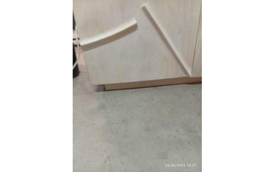 Aparador 4 Puertas Moderno Madera Mango Blanca Serie Musin