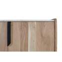 Aparador 4 Puertas Moderno Madera Marmol Metal - Serie Alisalt