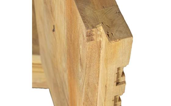 Aparador 4 Puertas Talladas Rustico Madera Mango Natural Ardimt