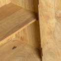 Aparador 4 Puertas Talladas Rustico Madera Mango Natural Ardimt