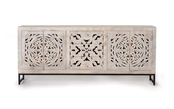 Aparador 4 Puertas y 3 Cajones Oriental Tallado Anyada