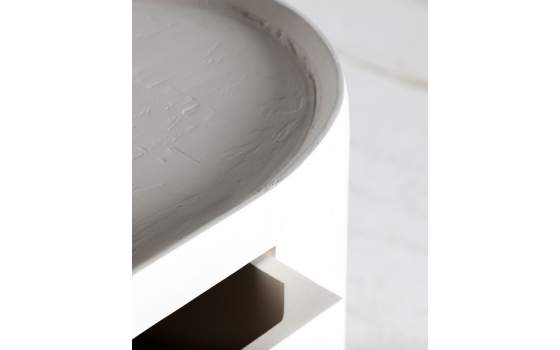 Aparador Actual 2 Puertas 3 Cajones Blanco Crema Serie Halsua