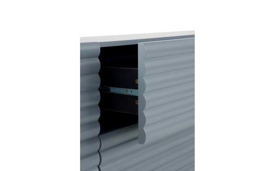 Aparador Actual 2 Puertas Onduladas 2 Cajones Azul Paloma Axally Aparador Actual 2 Puertas Onduladas 2 Cajones Azul Paloma Axally