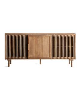Aparador Actual 3 Puertas Correderas Madera Mango Trevoux