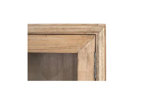 Aparador Actual 4 Puertas Acristaladas Madera de Mindi Virelle