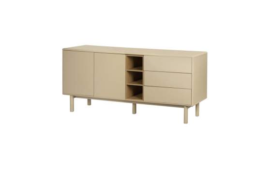 Aparador Actual Beige 2 Puertas 3 Cajones Mollaris