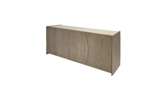 Aparador Actual Fresno Lavado y Tapa Porcelanica Serie Doyle