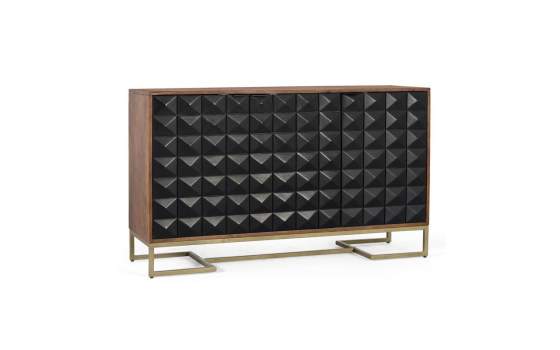 Aparador Actual Madera Mango 3 Puertas Serie Angiot