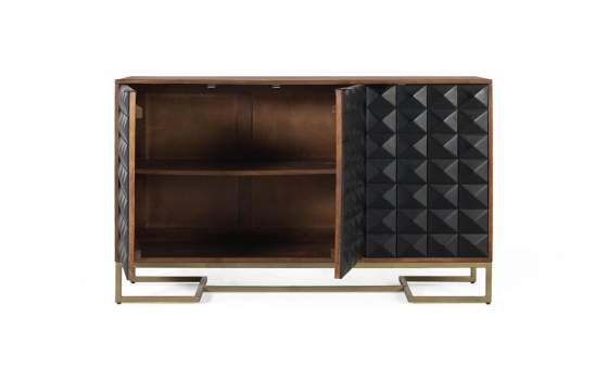 Aparador Actual Madera Mango 3 Puertas Serie Angiot