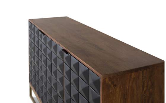 Aparador Actual Madera Mango 3 Puertas Serie Angiot