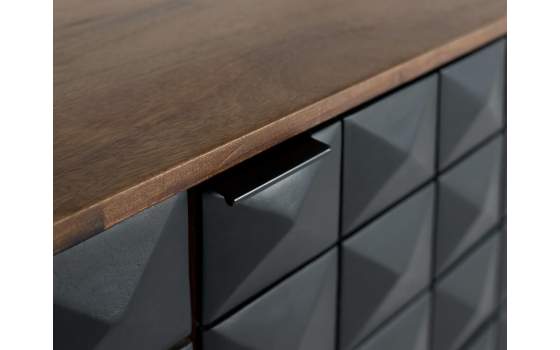 Aparador Actual Madera Mango 3 Puertas Serie Angiot