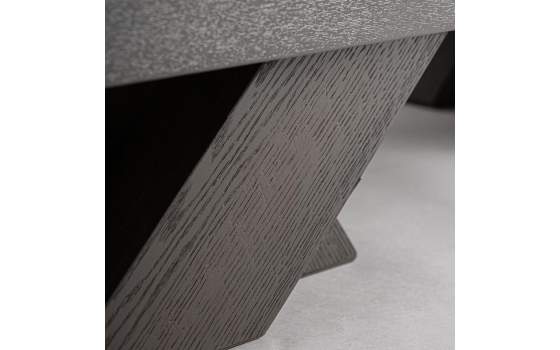 Aparador Actual Roble Negro 4 Puertas Serie Rize