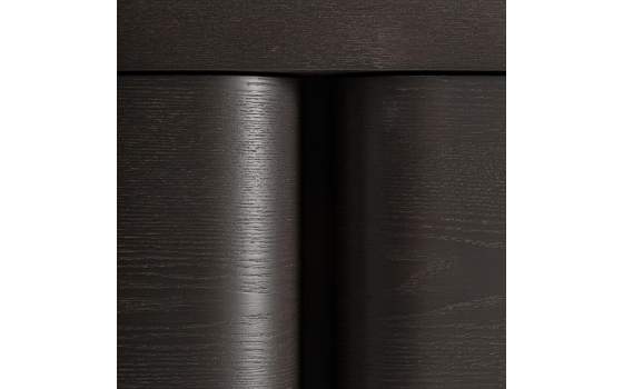 Aparador Actual Roble Negro 4 Puertas Serie Rize