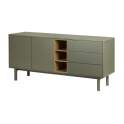 Aparador Actual Verde 2 Puertas 3 Cajones Serie Mollaris