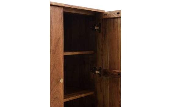 Aparador Alto 2 Puertas Madera Natural de Acacia Ardusor Aparador Alto 2 Puertas Madera Natural de Acacia Ardusor