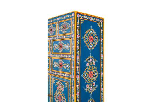 Aparador Alto Chino 7 Cajones 2 Puertas Pintado Serie Dalian