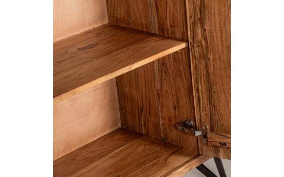 Aparador Alto Industrial 2 Cajones 2 Puertas Serie Althaus