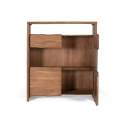 Aparador Alto Madera Acacia 4 Puertas - Serie Aratany