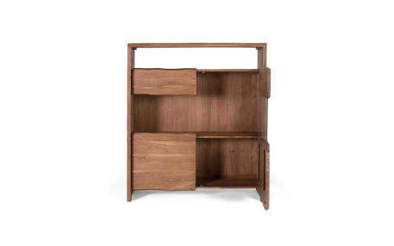 Aparador Alto Madera Acacia 4 Puertas - Serie Aratany