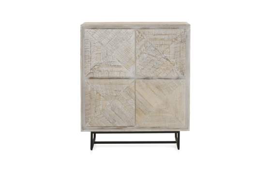 Aparador Alto Para Salon 4 Puertas Mango Patinado Atilant