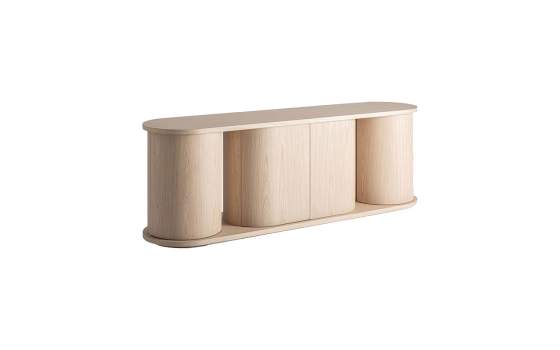 Aparador Art Deco Redondeado 4 Puertas – Serie Kharj