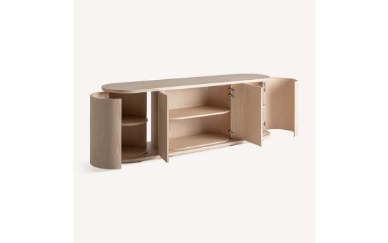 Aparador Art Deco Redondeado 4 Puertas – Serie Kharj