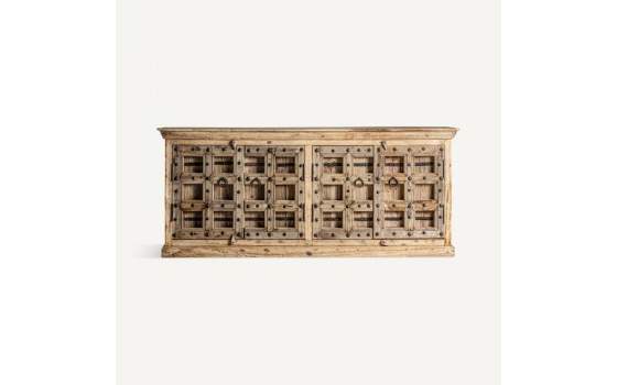 Aparador Artesanal 4 Puertas Rustico Tallado Serie Phalodi Aparador Artesanal 4 Puertas Rustico Tallado Serie Phalodi