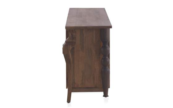 Aparador Asimetrico Diseño Madera de Acacia Serie Axisme