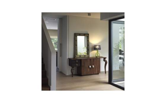 Aparador Asimetrico Diseño Madera de Acacia Serie Axisme