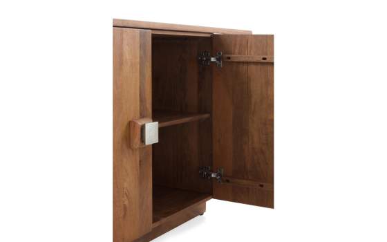 Aparador Asimetrico Diseño Madera de Acacia Serie Axisme