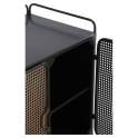 Aparador Auxiliar Metalico 2 Puertas Negro Bronce Serie Adenaren