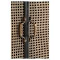 Aparador Auxiliar Metalico 2 Puertas Negro Bronce Serie Adenaren