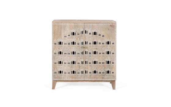 Aparador Blanco 2 Puertas Talladas Decoradas Serie Airoly