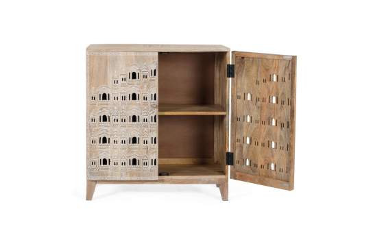 Aparador Blanco 2 Puertas Talladas Decoradas Serie Airoly