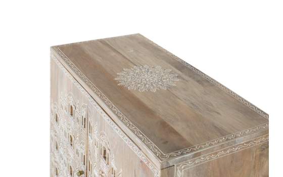 Aparador Blanco 2 Puertas Talladas Decoradas Serie Airoly