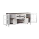 Aparador Blanco Colonial 3 Cajones 4 Puertas Serie Everest