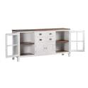 Aparador Blanco Colonial 3 Cajones 4 Puertas Serie Everest