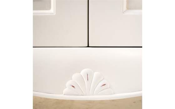 Aparador Blanco y Bicolor 2 Puertas Cajones Estilo Vintage Paris