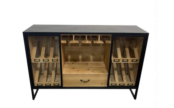 Aparador Botellero Estilo Industrial Serie Ayesta