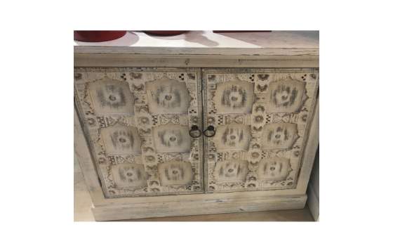 Aparador Buffet 2 Puertas Blanco Roto Decape Serie Aizarte