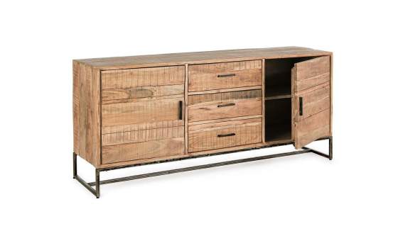 Aparador buffet para el salon industrial con 3 cajones 2 puertas