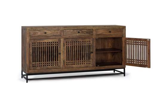 Aparador Buffet 3 Cajones 3 Puertas Moderno Serie Arides Aparador Buffet 3 Cajones 3 Puertas Moderno Serie Arides