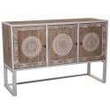 Aparador Buffet 3 Puertas Decoradas Estilo Oriental Serie Akain