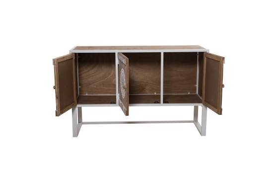 Aparador Buffet 3 Puertas Decoradas Estilo Oriental Serie Akain